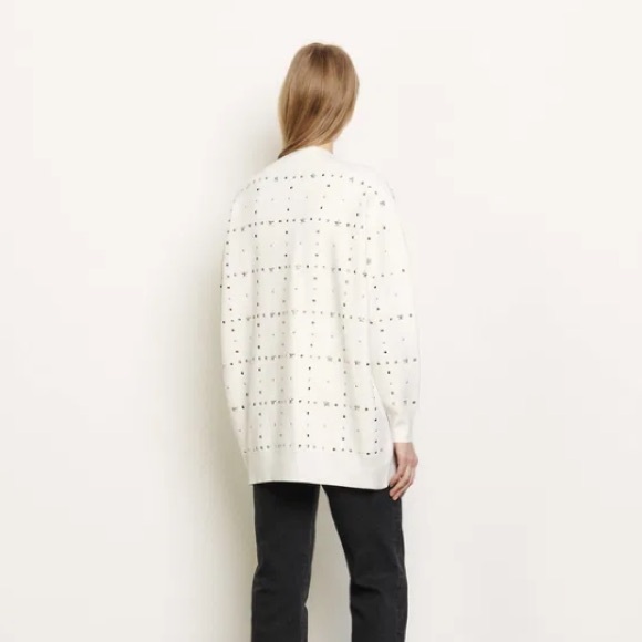 Sandro Stars Embellished Oversized Cardigan - Picture 8 of 17